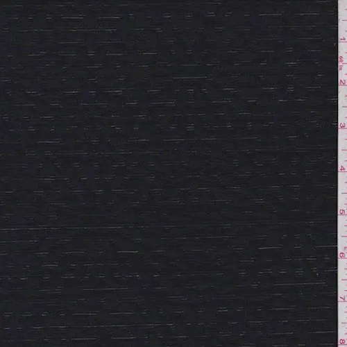 1 3/4 YD PC-Black Botanical Burnout Activewear Fabric