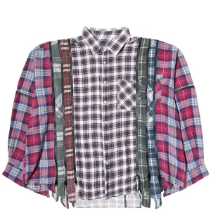 7 CUTS ZIPPED WIDE FLANNEL SHIRT SS21 17
