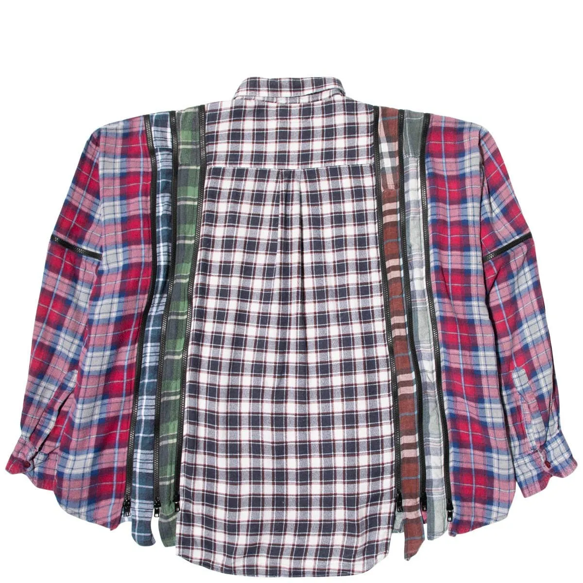 7 CUTS ZIPPED WIDE FLANNEL SHIRT SS21 17