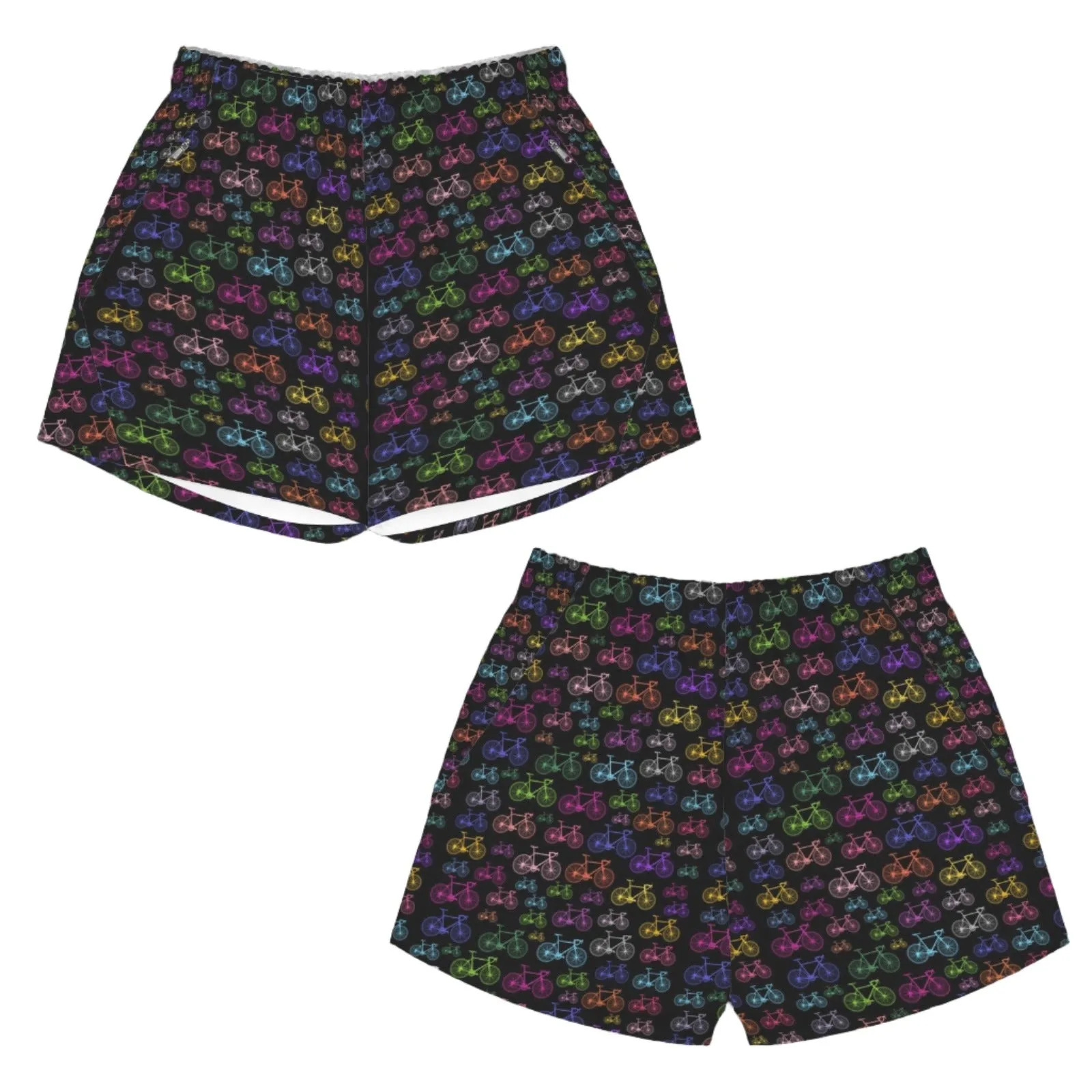 Bicycles Black Zip Pocket Shorts up to 5 XL (FWS)