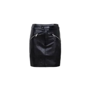 Black Patent Leather Skirt