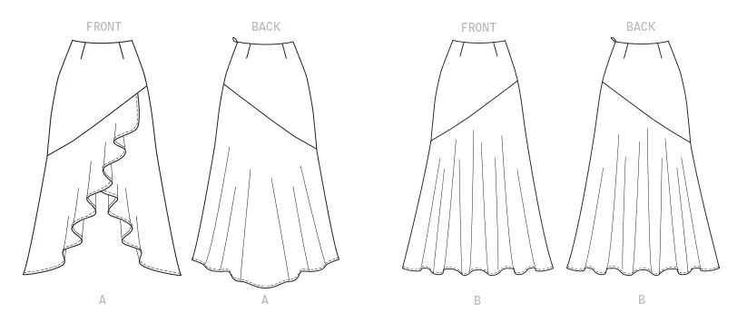 Butterick Skirts B6818