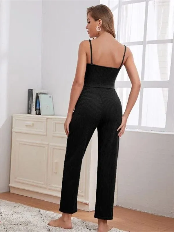 Cozy Elegance Women's Waffle Knit Lounge Set - Premium Comfort Wear
