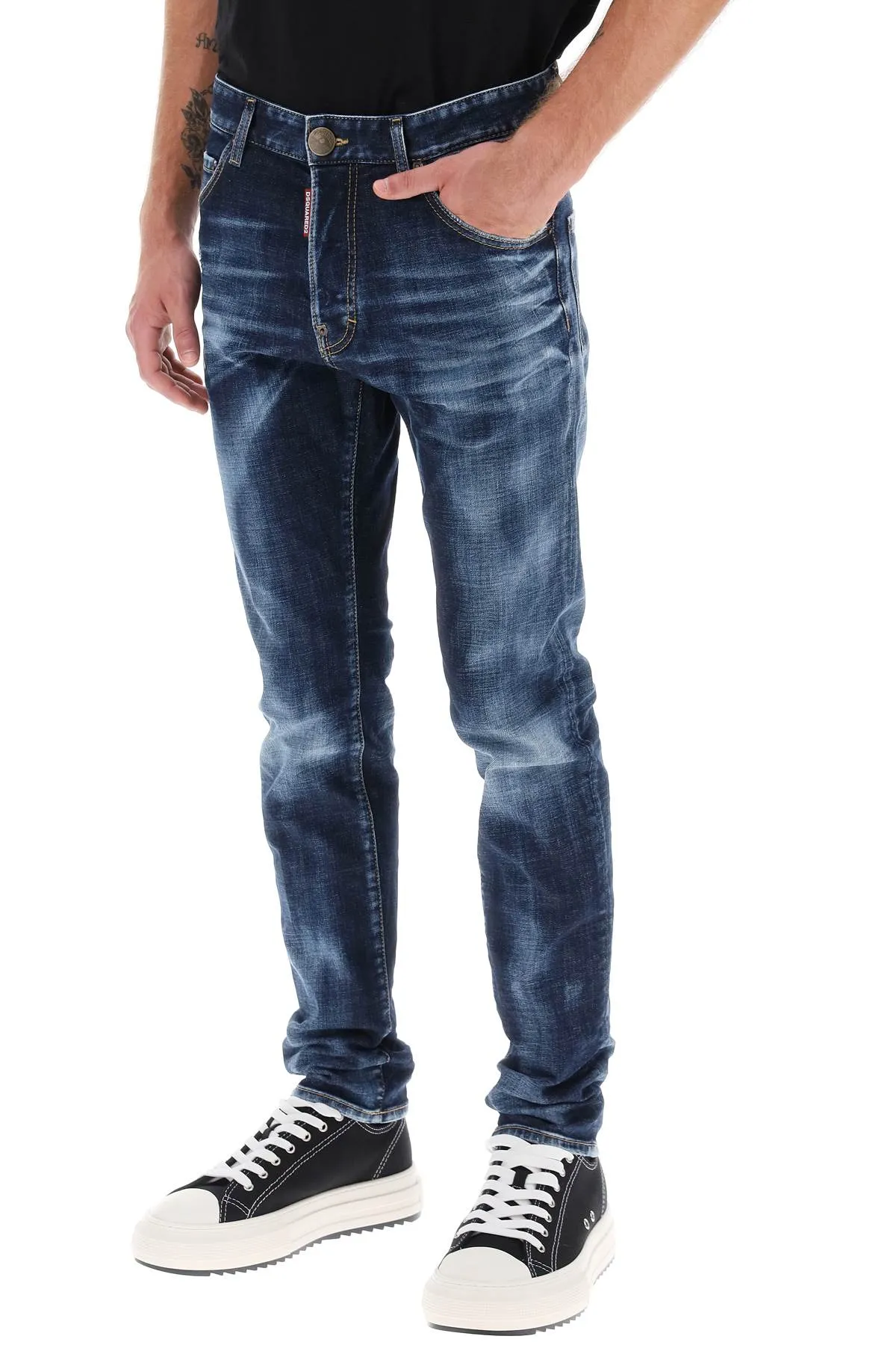 dark clean wash cool guy jeans