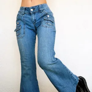 Early 2000s Cargo Flare Jeans