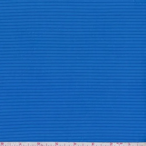 Electric Blue Pinstripe Jersey Knit Activewear Fabric