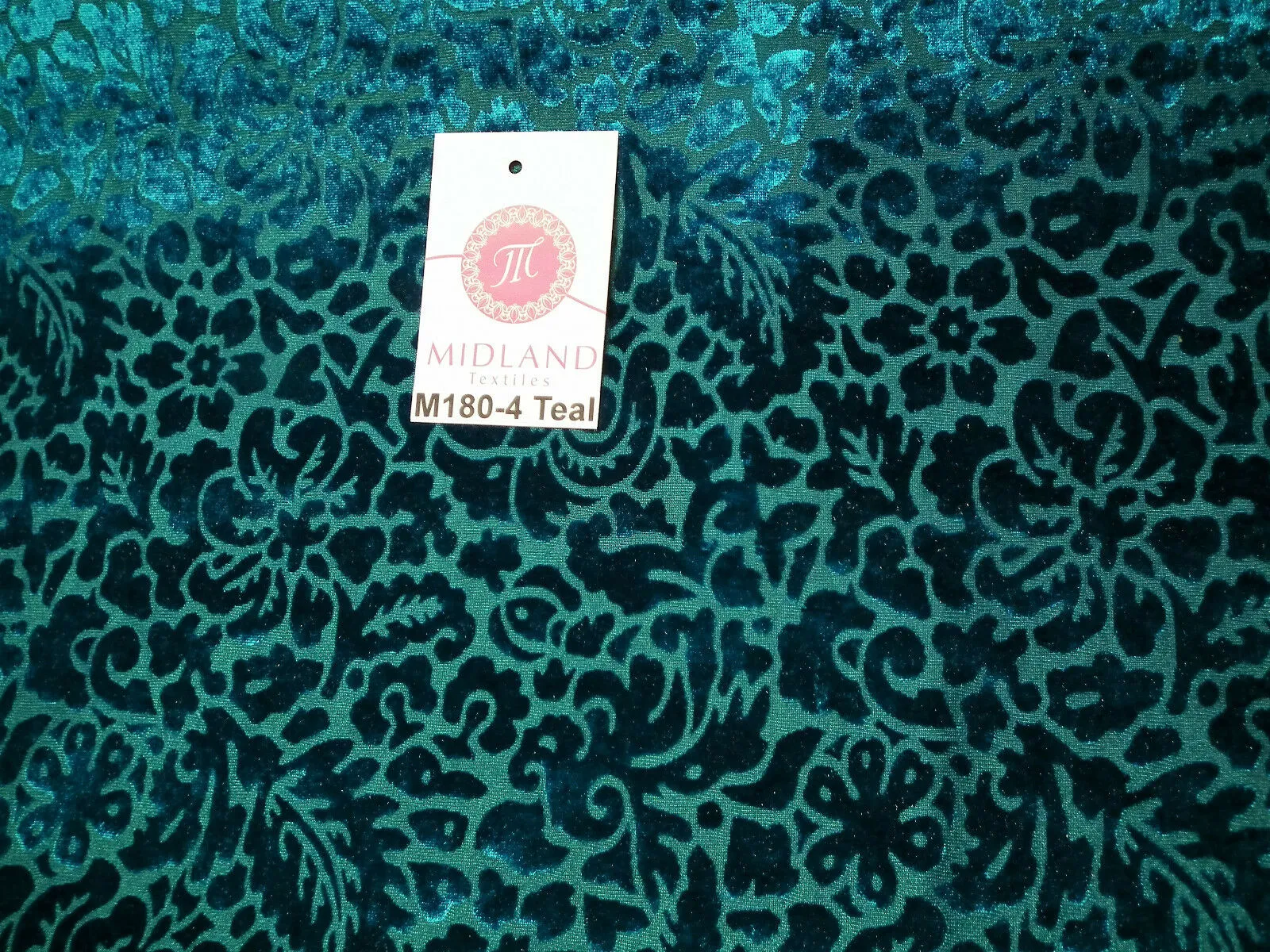 Floral Burnout 2 way stretch Jersey velvet semi transparent 58" Wide M180