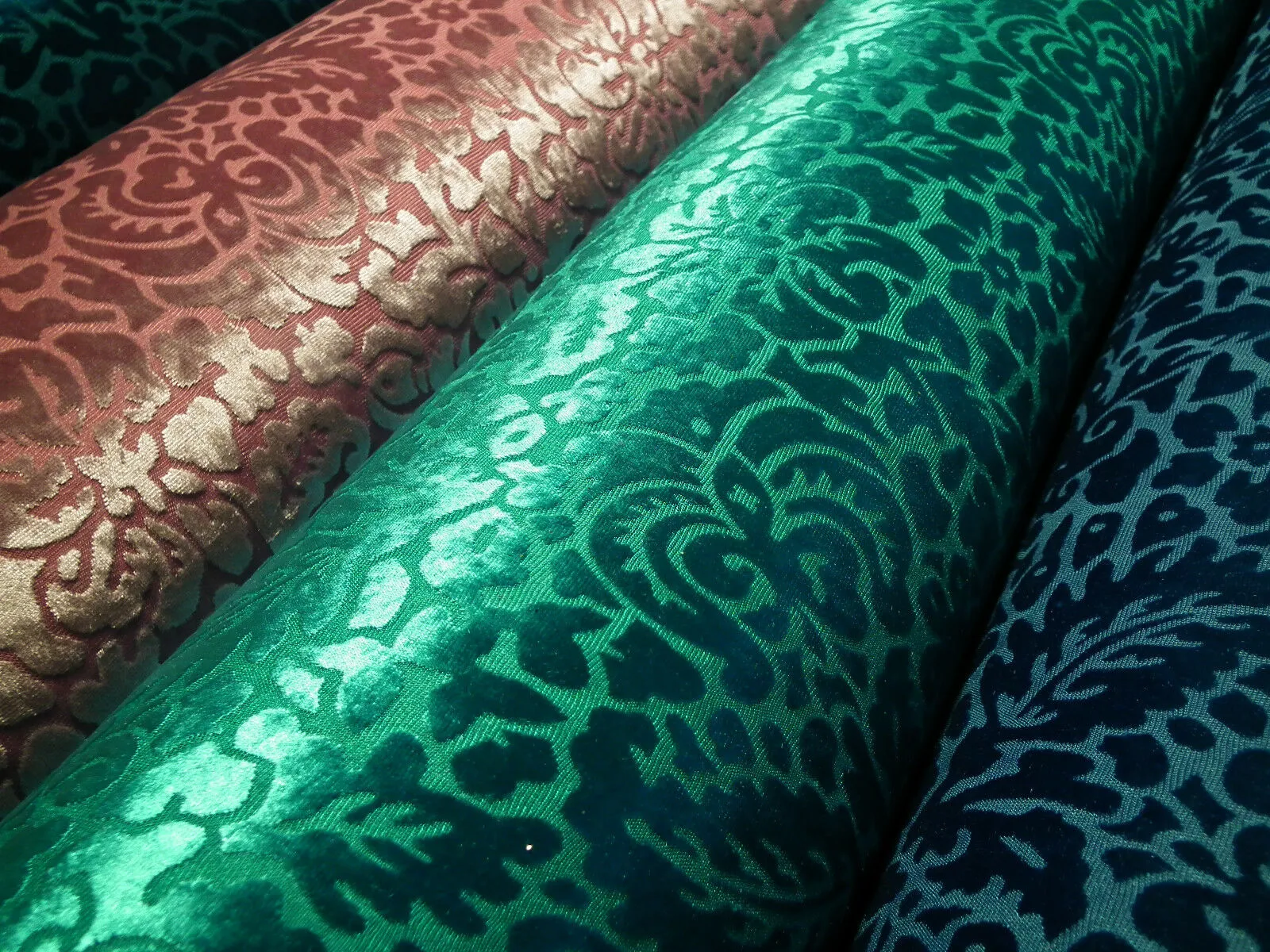 Floral Burnout 2 way stretch Jersey velvet semi transparent 58" Wide M180