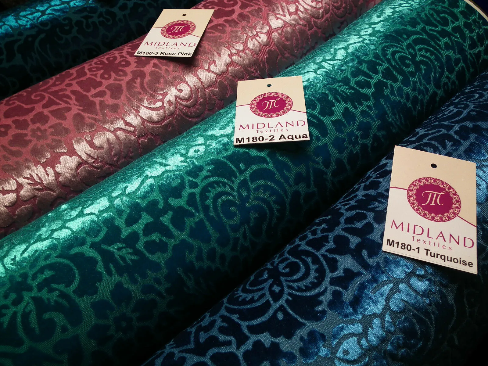 Floral Burnout 2 way stretch Jersey velvet semi transparent 58" Wide M180
