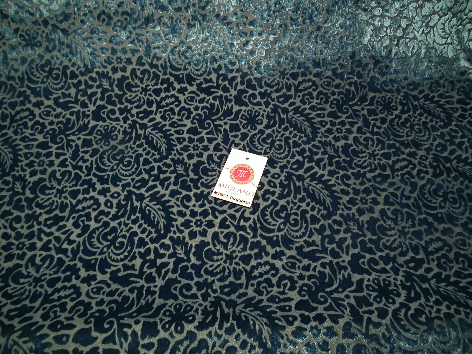 Floral Burnout 2 way stretch Jersey velvet semi transparent 58" Wide M180