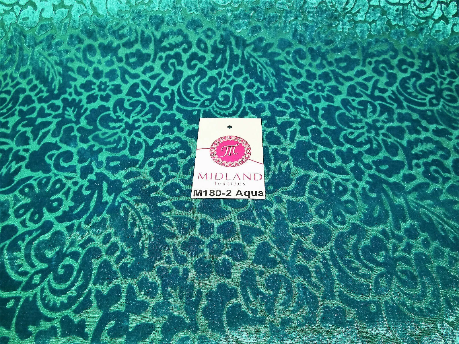 Floral Burnout 2 way stretch Jersey velvet semi transparent 58" Wide M180