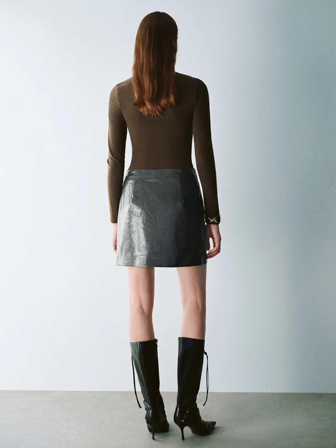 Leather Straight Skirts