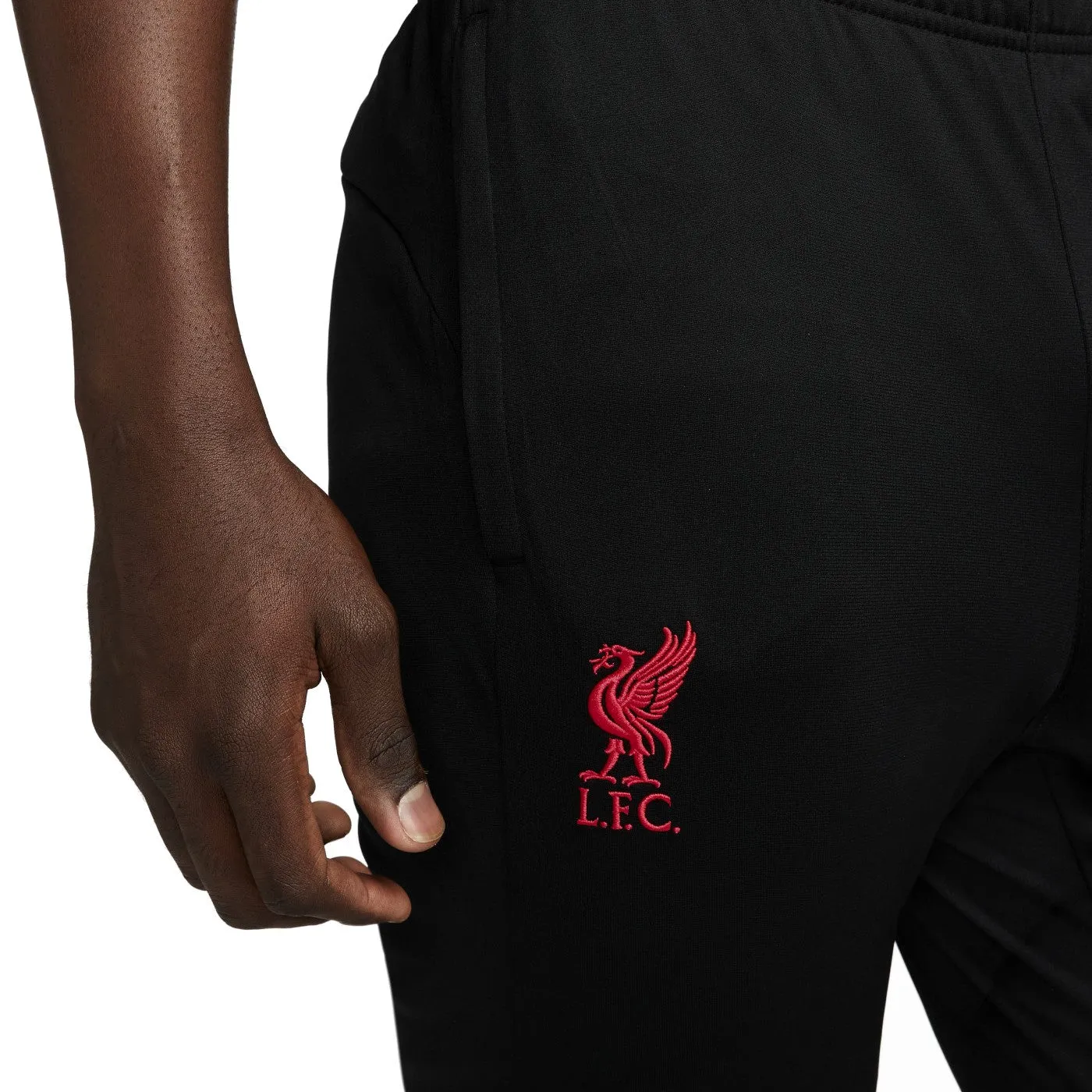 Liverpool FC black hooded presentation soccer tracksuit 2022/23 - Nike