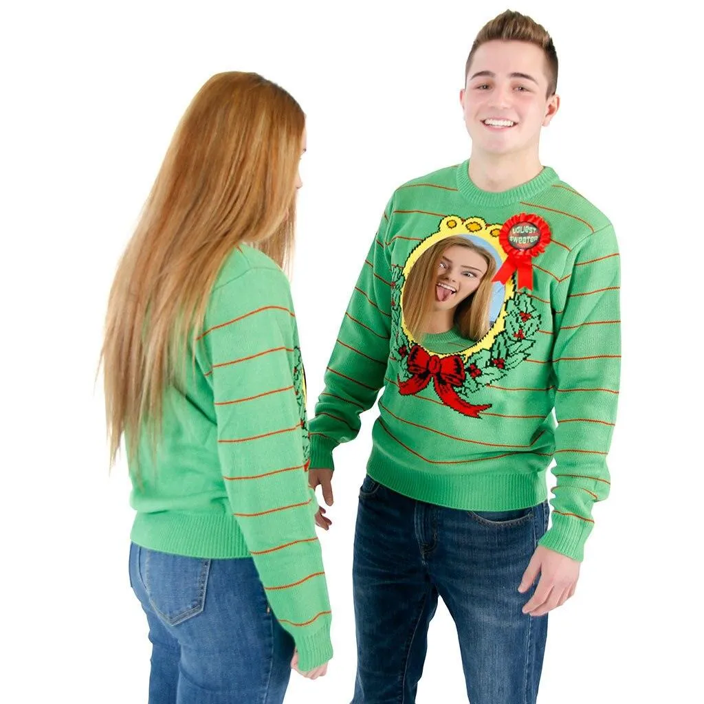 Mirror Ugliest Sweater Award Ugly Christmas Xmas Sweater
