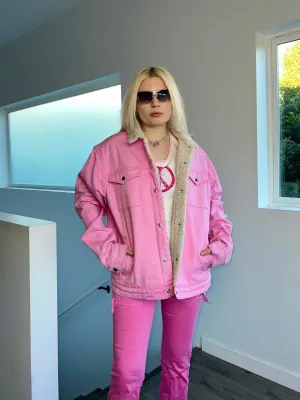Pink Sherpa Jacket