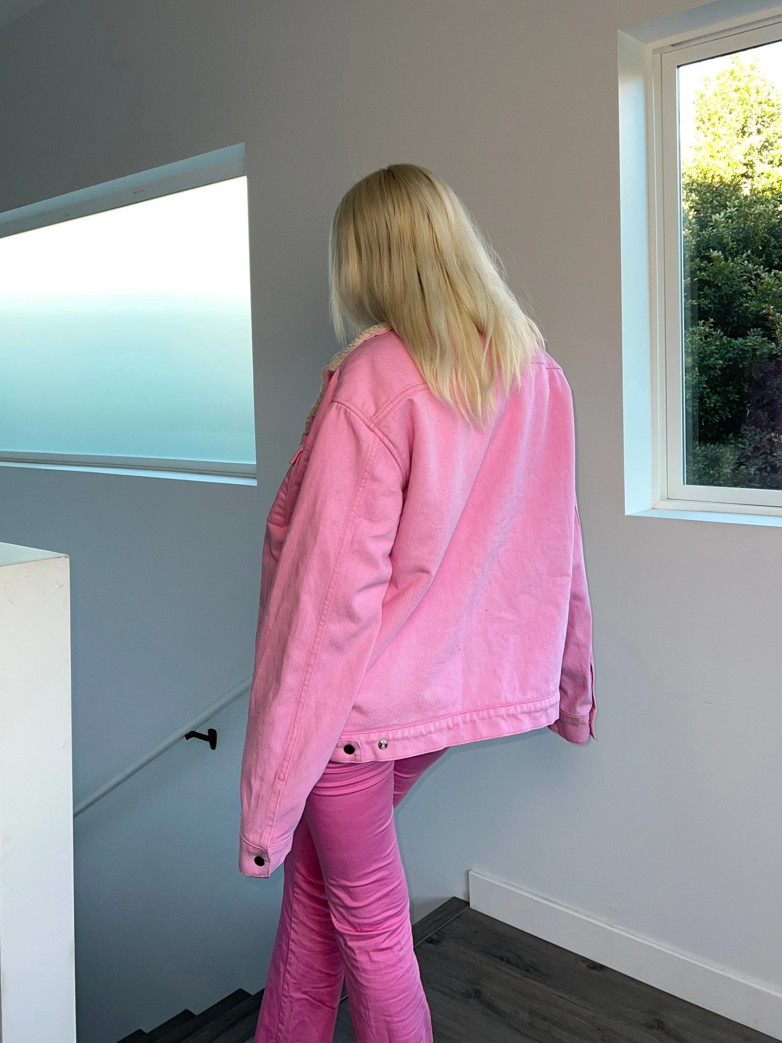 Pink Sherpa Jacket