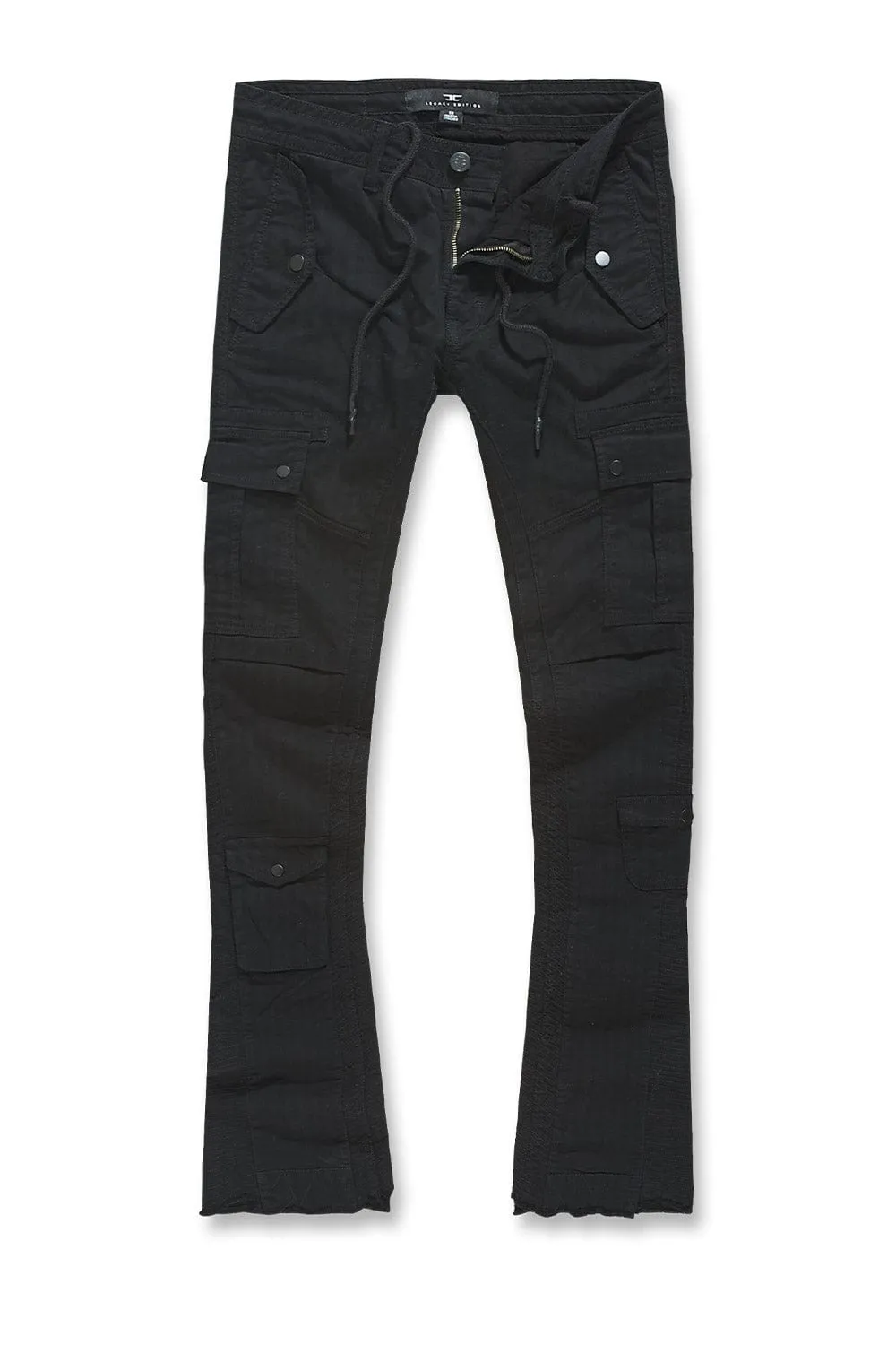Sean Stacked - Aviation Cargo Pants (Black)