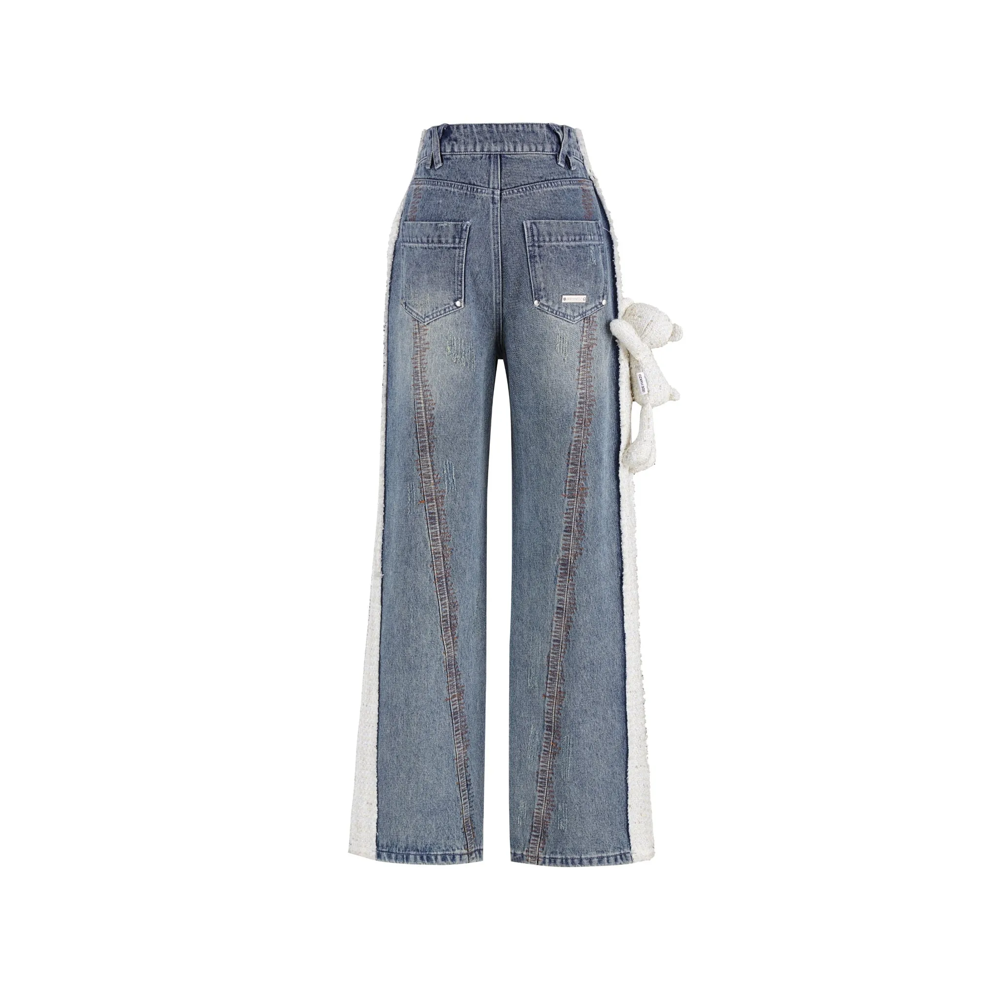 Tweed Side Stitches Jeans