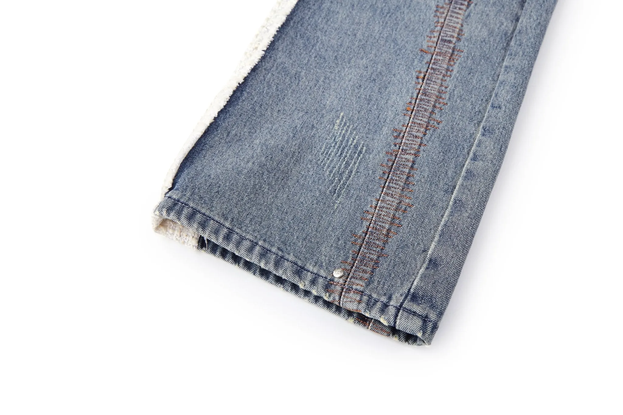 Tweed Side Stitches Jeans