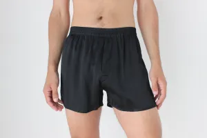 Vintage 80s PURE SILK Luxury Boxer Shorts in Black