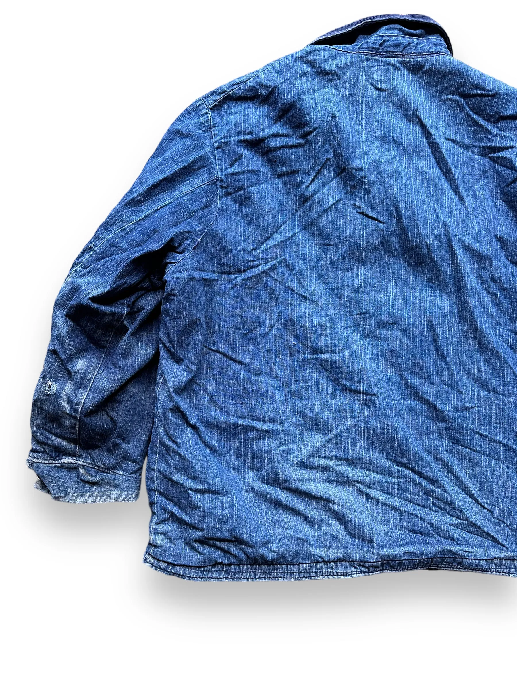 Vintage Blanket Lined Wrangler Blue Bell Chore Coat SZ 50 | Vintage Denim Jacket Seattle | Seattle Vintage Clothing