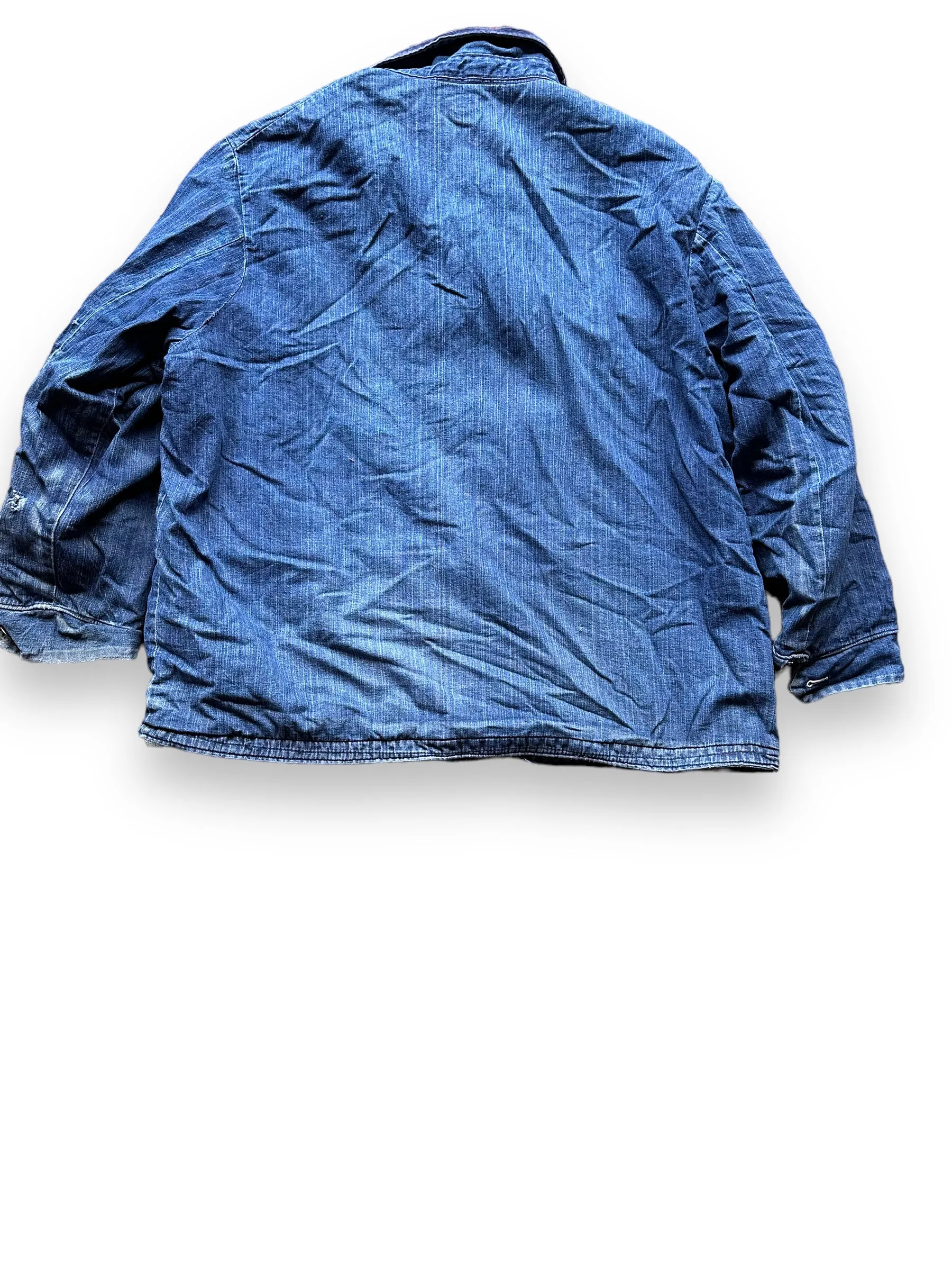 Vintage Blanket Lined Wrangler Blue Bell Chore Coat SZ 50 | Vintage Denim Jacket Seattle | Seattle Vintage Clothing