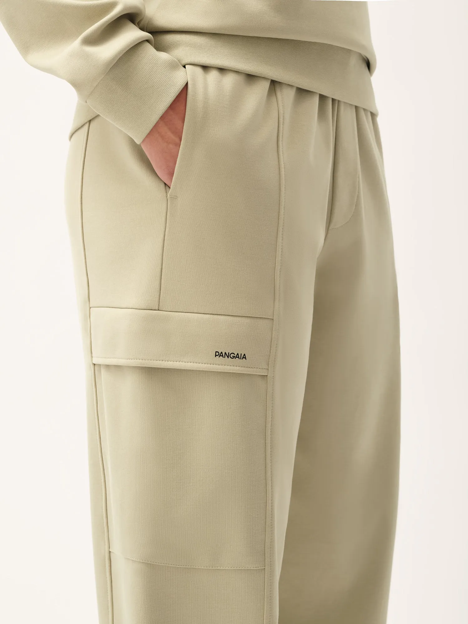 Womens DNA Double Jersey Cargo Trousers—maitake beige