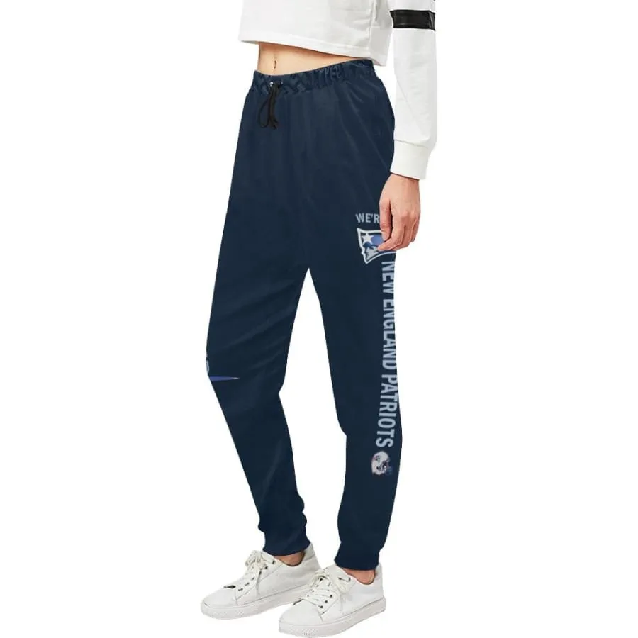Women's New england patriots 6x champions Sweatpants Navy Blue|Nfl SB LIII Jogger Pants|Baggy Slacks