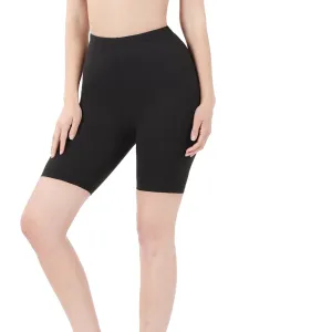 Women's Regular & Plus Size Microfiber Biker Shorts