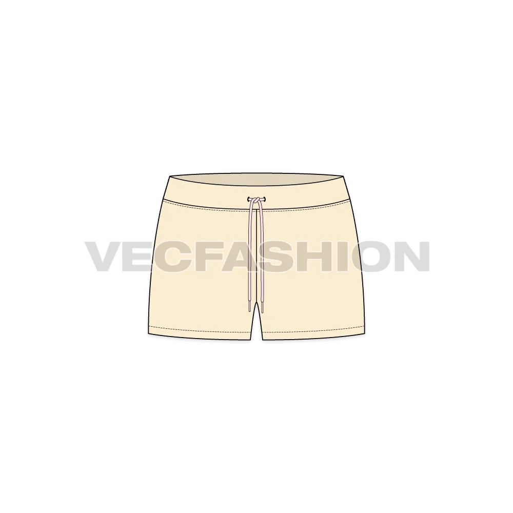 Women's Straight Cut Beach Shorts